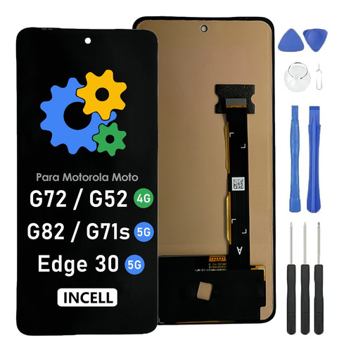 Pantalla Display Para Moto G72 G71s G82 G52 Edge30 Incell