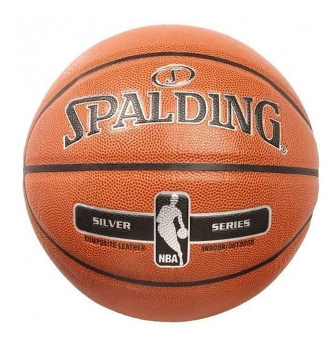 Pelota Basquet Spalding Silver N7 Nba Oficial Cuero Pro 