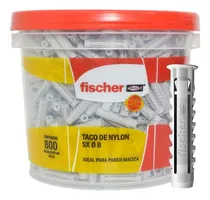 Comprar Taco Tarugo Fischer Sx8 Balde X800 Ladrillo Hueco-macizo Rp