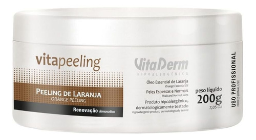 Esfoliante Peeling De Laranja Vita Derm Mãos E Pés Podologia