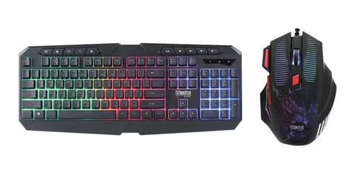 Kit Teclado Y Mouse Gamer Monster Games Initiation K4125