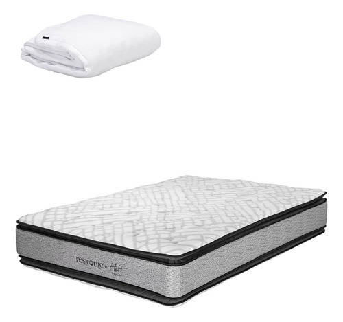 Colchón Queen Size Restonic Hoff + Protector Cloud