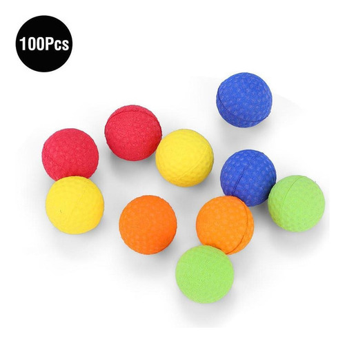 Bolas Tipo Bala For Nerf Rival Zeus Apollo Refill K, 100 Un