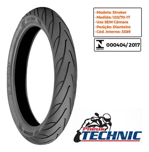 Par Pneu Nx 700 X/ Nc 750 X 120-70-17 + 160-60-17 Technic