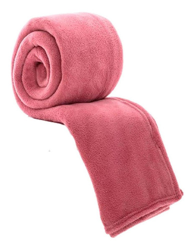 Cobertor Corttex Celta com design liso/rosa de 2m x 1.8m