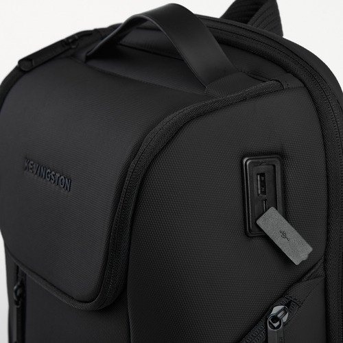 Mochila Kevingston Heathrow Semirrigida Negra Negro Unico