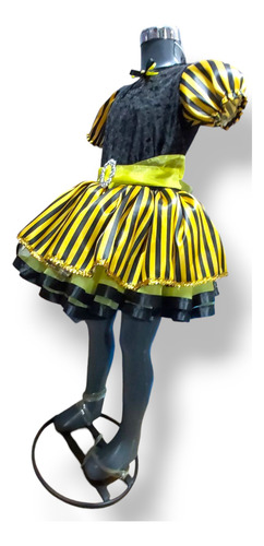 Difraz De Abeja, Vestido De Abeja Abejita Amarillo Negro 8
