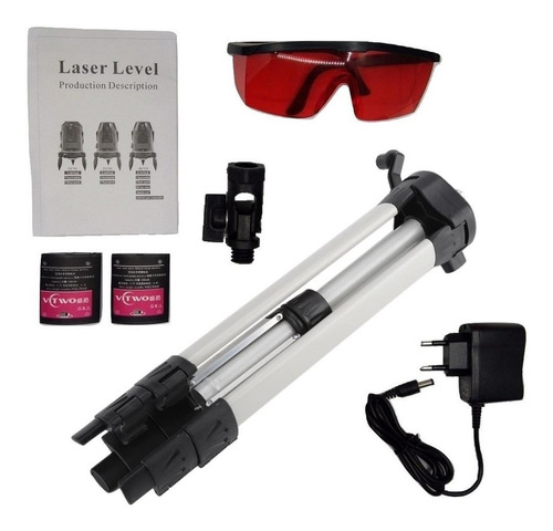 Nivel Láser Construcción Yi Long 5 Líneas Recargable +triPod