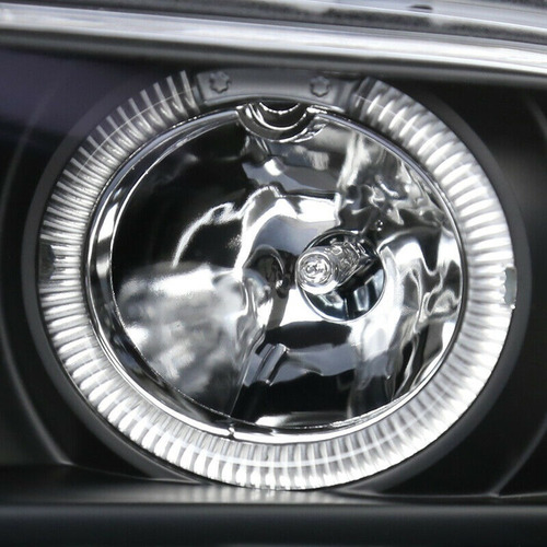 Ford Mustang 2005 - 2009 Juego Faros Con Ojo De Angel Negros