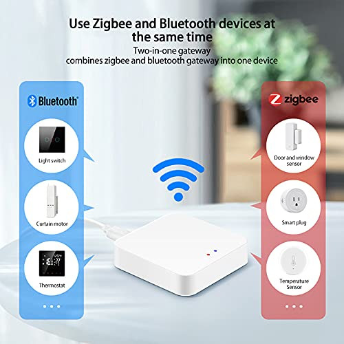 Tuya Zigbee Smart Gateway Hub, Multimodo Gateway Bluetooth+zigbee Multi-protocol Comunicación Gateway Tuya/smart Life App Control Remoto