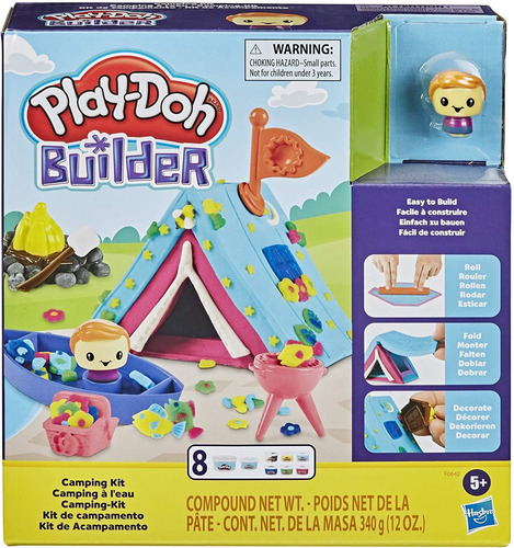 Play Doh Builder Kit De Camping Juguete De Construcció...