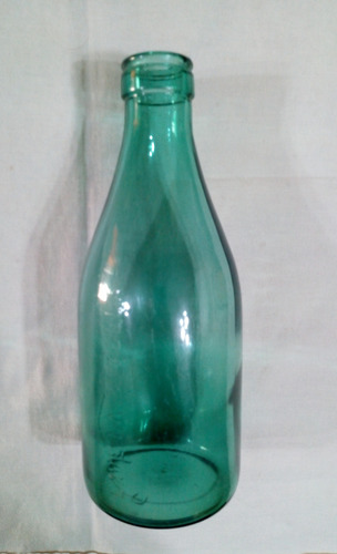 Antigua Botella De Leche De Vidrio. 25 Cm Alto (Usado)