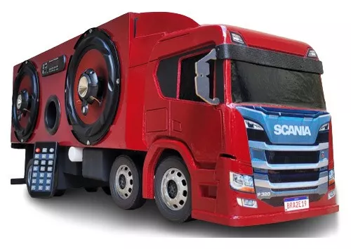 Caminhão de controle remoto scania 124 mini tamiya escala 1:18 rc 3ch vh  miniaturas 