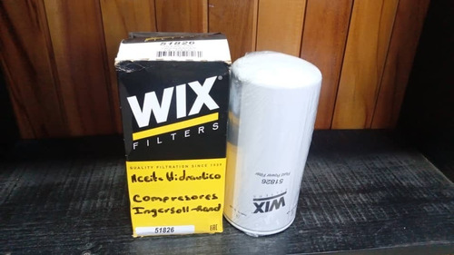 Filtro Aceite Wix 51826 Compresores Ingersoll-rand