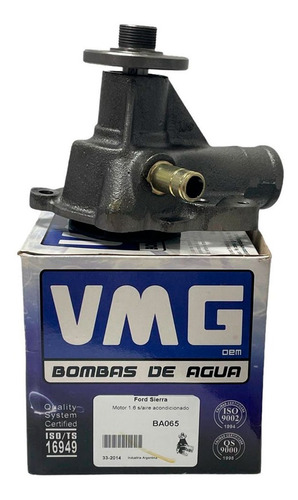 Bomba De Agua Vmg P/ Ford Sierra 1.6 Sin Aire