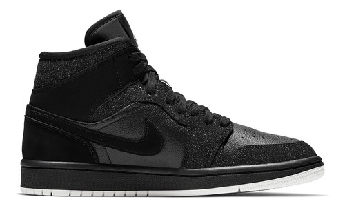 Zapatillas Jordan 1 Mid Glitter Black Bq6472_001