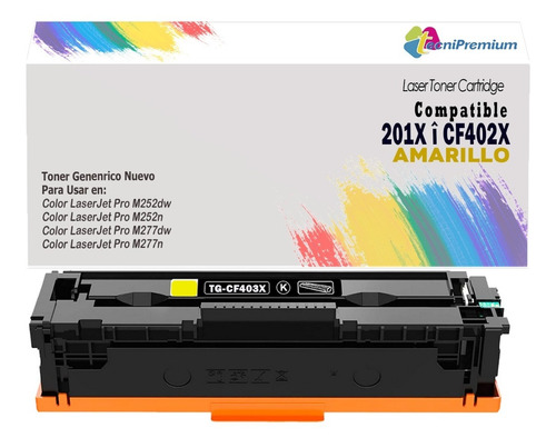 Tóner Genérico 201x | Impresora Laser Color Pro M277dw M277n