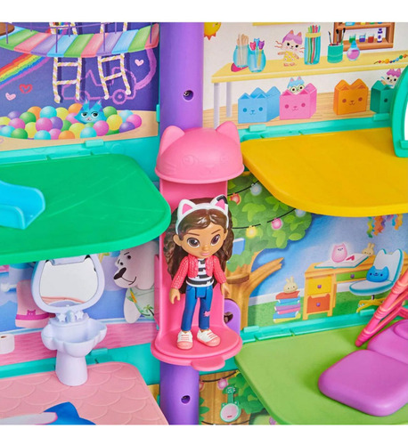 Casa Da Gabby - Playset Com Personagens E Elevador Mágico