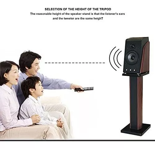  Soporte de altavoz envolvente de pie de pie para altavoz de  escritorio para sonido envolvente en casa, estantería de cine en casa,  soporte de audio se puede llenar con muebles de