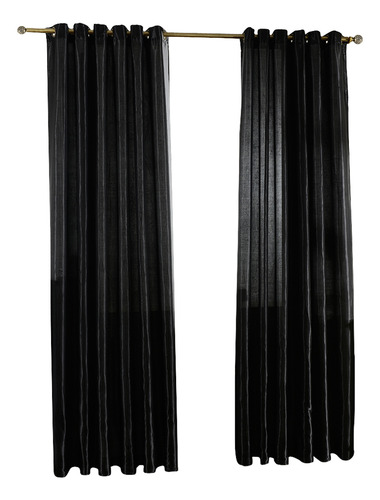 Cortina De Ventana El 100x250cm Negro