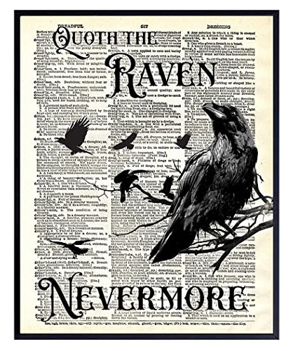 El Cuervo, Edgar Allan Poe, Nunca Más - Decoración Yh6he