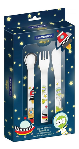 Cubiertos Bebe Tramontina 3 Piezas