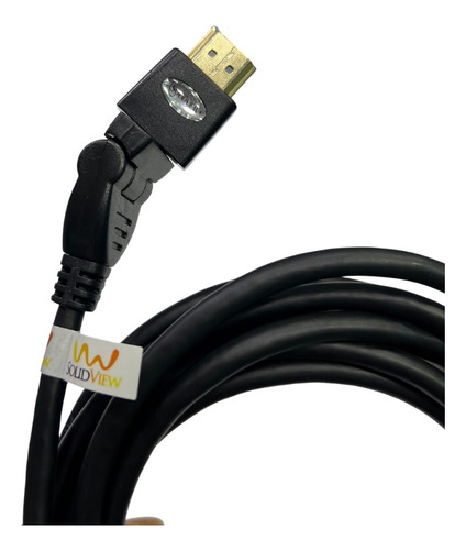 Cable Hdmi 5mt 4k 60hz Conector Giratorio Solidview