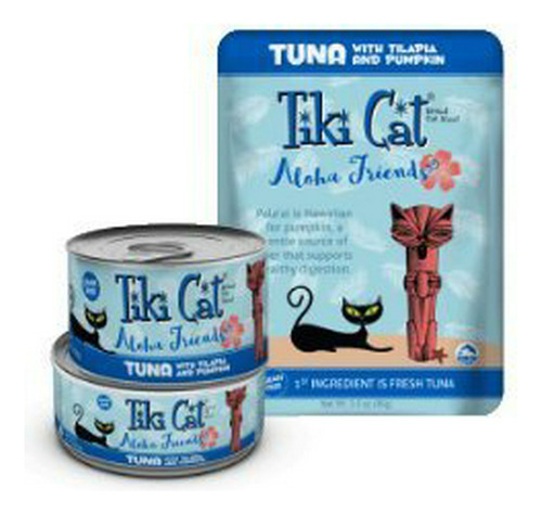 Tiki Alimento Para Mascotas Gato Aloha Tilapia Pet Food (8 U