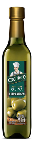 Aceite de oliva virgen extra Cocinero botellasin TACC 250 ml 