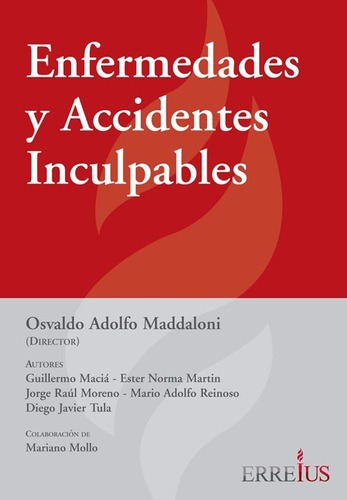 Enfermedades Y Accidentes Inculpables Erreius