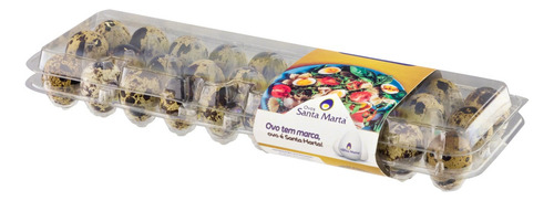 Ovos de Codorna Ovos Santa Marta Bandeja 30 Unidades