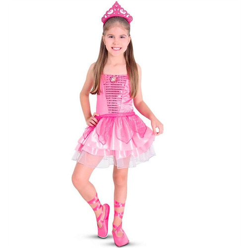 Fantasia Barbie Infantil Original Sulamericana + Brinde + Nf