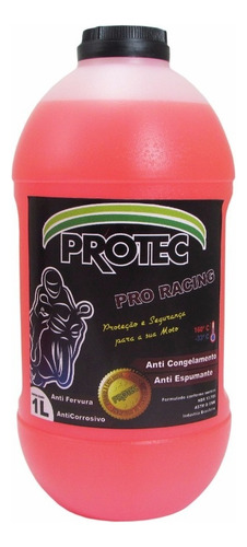 1l Líquido Fluido Arrefecimento Radiador Moto Protec Racing