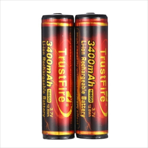 Necesitas Cargador Hq! Pila Trustfire 18650, 3400mah X 2u