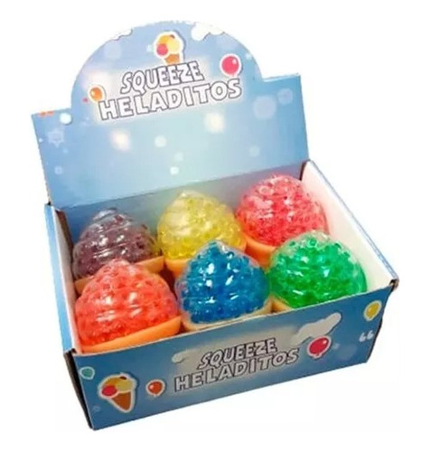 Squeeze Pelota Anti Stress Helados X6 Unidades