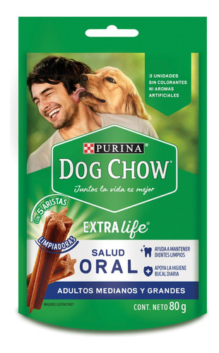Salud Oral Dog Chow Adulto Mediano/grande 80 Gr