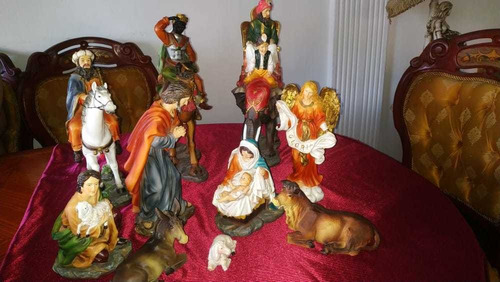 Pesebre Santini 12 Piezas 30 Cm De Altura