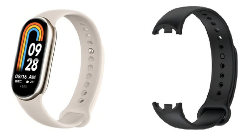 Relógio Smartband Xiaomi Mi Band 8 Global Cinza-metálico Mesh Preto Preto