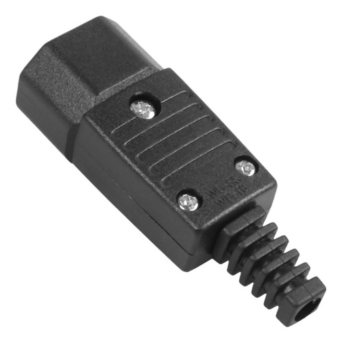 10 Enchufes Macho Iec-320 C14 Negros, Conector De Entrada