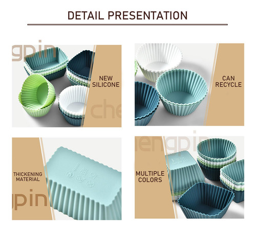 Tazas De Silicona Para Muffins Moldes Para Muffins De Repost