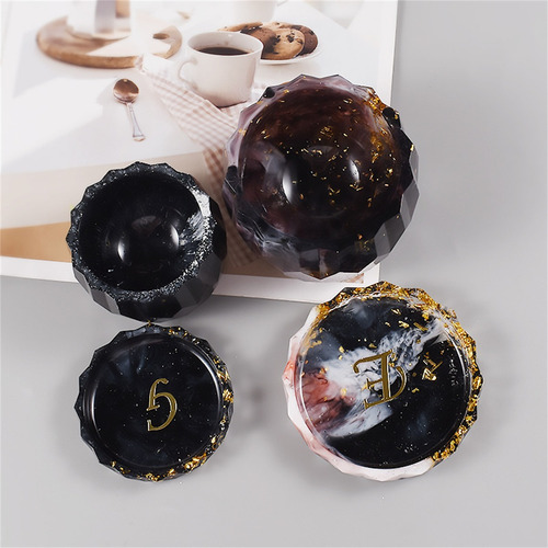 Molde De Vaso De Suporte De Vela De Silicone De 2 Tamanhos C