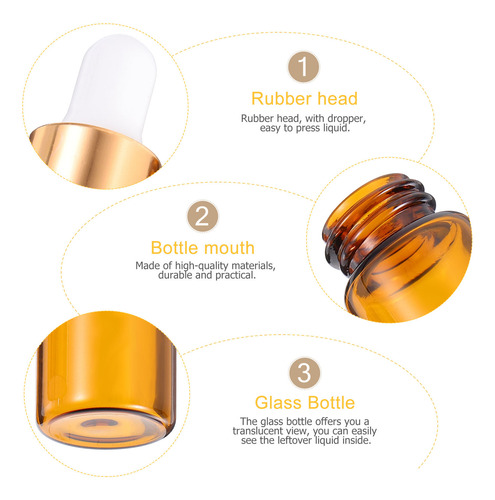 Botellas Dispensadoras De Aceites Esenciales De 1 Ml, 30 Uni
