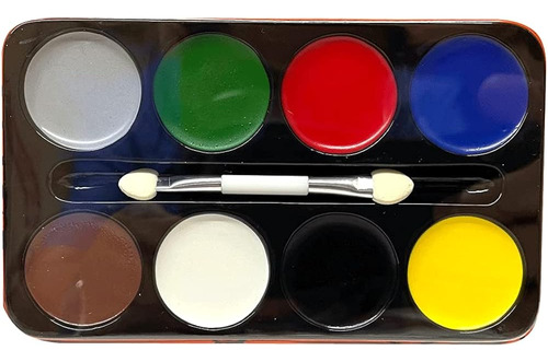 8 Kit De Colores De Pinturas Faciales De Maquillaje Para Niñ