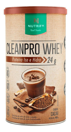 Cleanpro Whey Protein Isolado Hidrolisado Clean Label Cacau