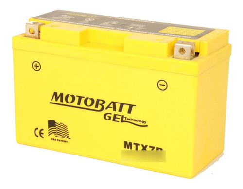 Bateria Motobatt Gel 12v 7 Ah Mtx7b Yt7b-bs