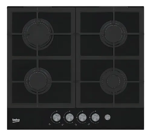 Anafe De Empotrar A Gas Beko HiLG 64235 S Cristal Negro Fama