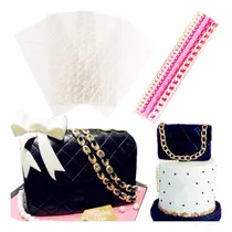 Comprar Jevenis Bag Cadena Silicona Fondant Molde Fondant Impresión