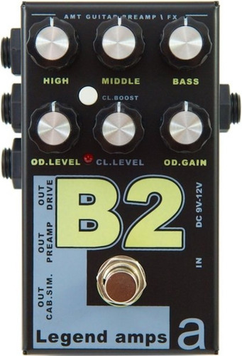 Amt Legend Amps B2 Pedal Preamp / Distorsión Para Guitarra