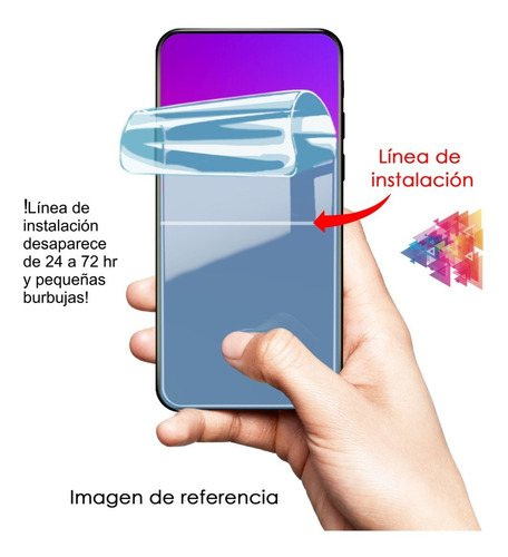 Mica Hidrogel Filtra Luz/ideal Uso Con Funda/no Cristal