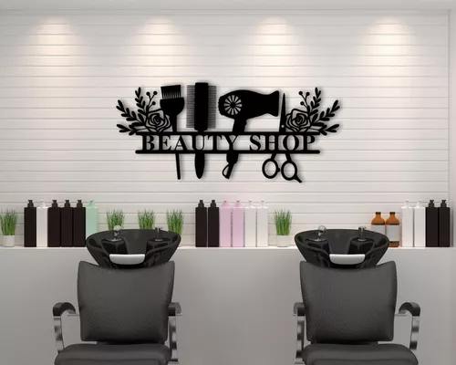 Arte de pared para peluquería de salón de belleza, cuadros de moda, arte en  lienzo para estilista, arte de pared para peluquería, decoración de pared